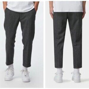 I love ugly kobe Pants Medium Charcoal Trousers Men’s Wool Straight Cropped